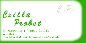 csilla probst business card